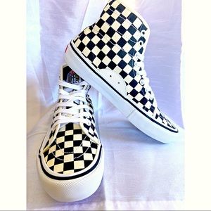 Rare edition high top checkered vans